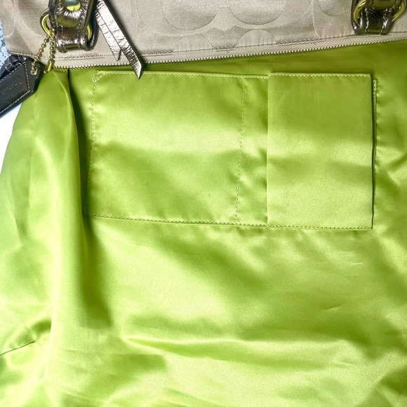 Coach Poppy Signature Sateen Glam Tote bag #18988 - Picture 11 of 16